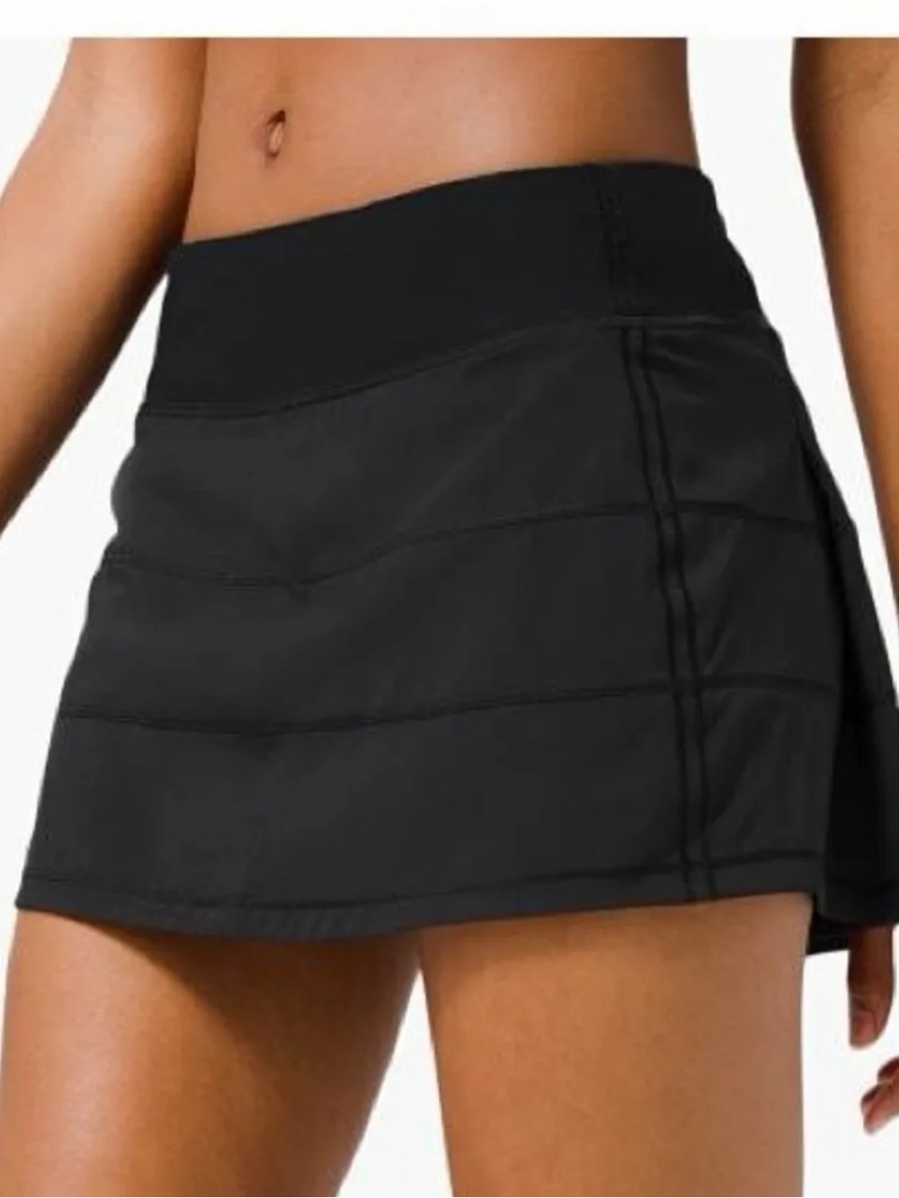 Lululemon Black Pace Rival Mini Athletic Skirt
